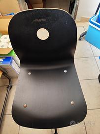 nr. 2 sedie per ufficio in legno