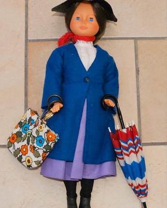 Bambola Mary Poppins vintage originale Ratti 1965