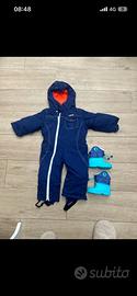 Tuta neve wedze bimbo e doposci