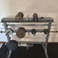 202 KILOGRAMMI DI DISCHI DA PALESTRA
