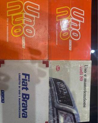Libretti Uso e Manutenzione Auto Fiat Audi