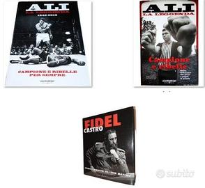 Lotto 3 Libri Biografie Muhammad Ali+Fidel Castro