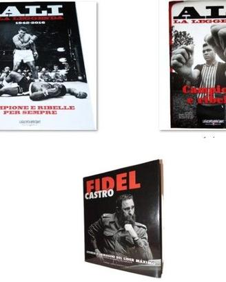 Lotto 3 Libri Biografie Muhammad Ali+Fidel Castro
