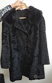 pelliccia donna nera