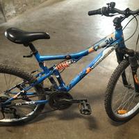 bicicletta MTB 24 doppio ammortizzatore 