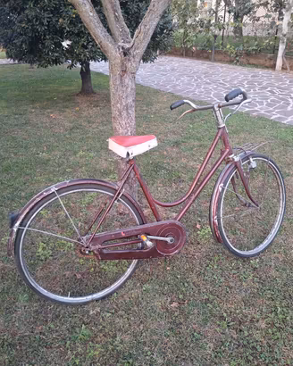 bicicletta da donna freni a bacchetta funzionante 