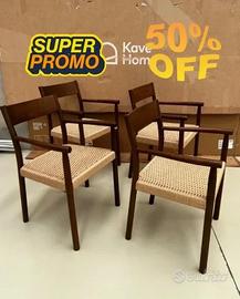 Sedia Yalia Kave home in legno massello