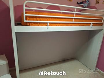 Letto soppalcato scorrevole