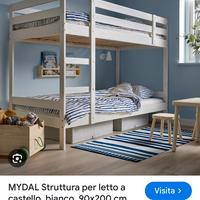 Letto a castello Ikea bianco