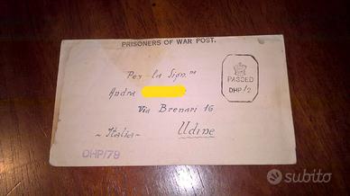 Lettera prigioniero di guerra