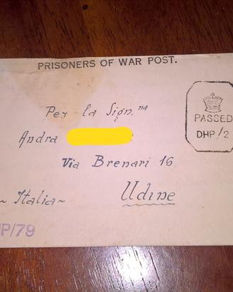 Lettera prigioniero di guerra