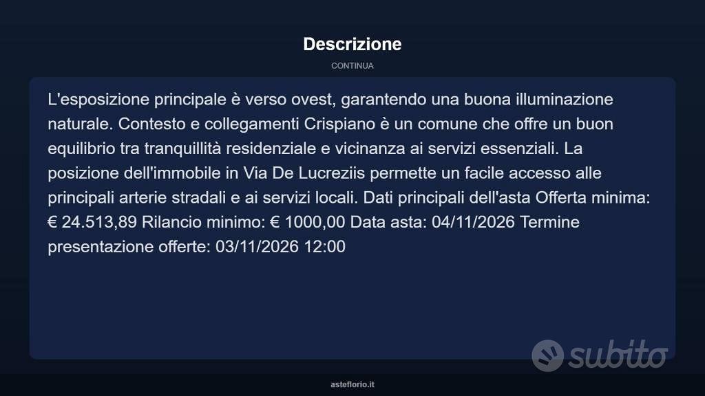 Appartamento – Crispiano, Taranto - Altro
