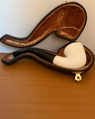 Pipa in Schiuma di Mare (Meerschaum) con Custodia 