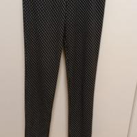 Pantaloni neri a pois taglia s