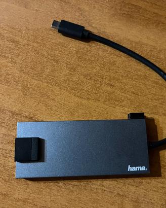 Adattatore  Mac Hama usb c / usb, HDMI, ethernet