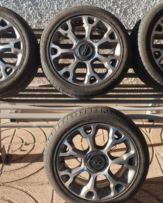 Cerchi e gomme fiat 500 l
