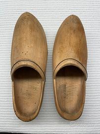 Zoccoli olandesi vintage in legno