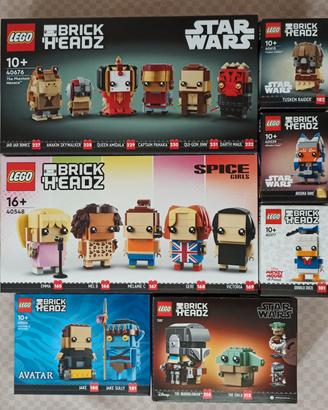 lotto LEGO BrickHeadz 18 pezzi 40676, 75317, 40539