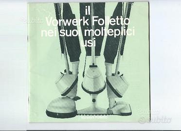 Vorwerk folletto vk116 manuale d'uso anni 70