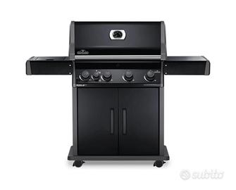 BARBECUE 4+1 FUOCHI INFRAROSSO NERO