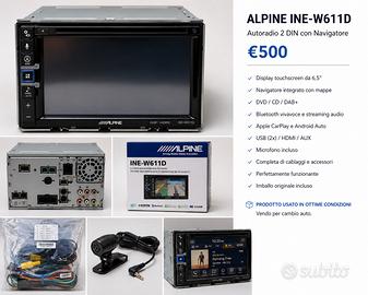Alpine INE-W611D CarPlay Android Auto DAB+