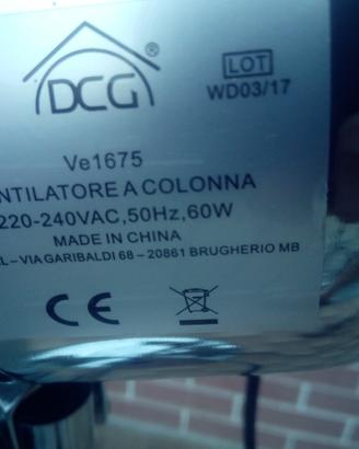 Ventilatore a colonna marca DCG