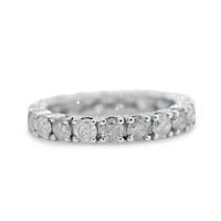 Anello oro Bianco 14 kt Diamanti Naturali  1,99 k