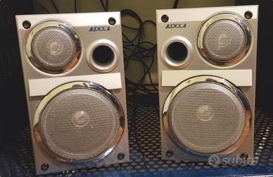 Casse Audiola 23x14x14 con fili semplici, ohm e W