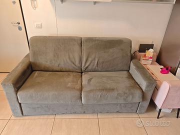 Divano letto artigianale completamente sfoderabile