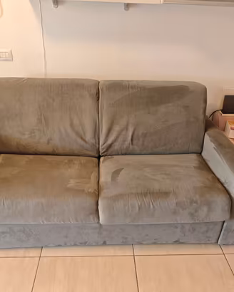 Divano letto artigianale completamente sfoderabile