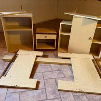 Mobili per cameretta + letto singolo