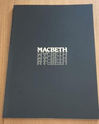 Programma di sala "Macbeth "di W. Shakespeare