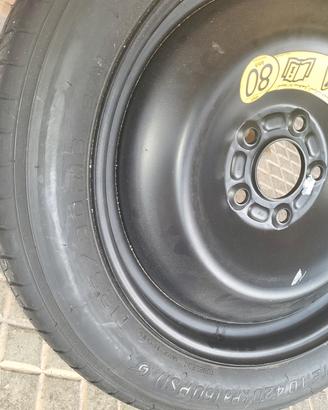 kit e ruotino di scorta T125/80f16 97m + cric