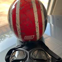 Casco moto vintage