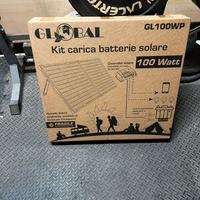 Kit fotovoltaico ricarica batterie 100w+controller