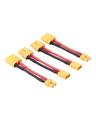 4 Adattatori XT30 XT60 16AWG Silicone 5cm RC LiPo
