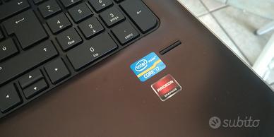 notebook hp i7 monitor da 17 pollici 