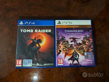 Tomb Raider e Dragon Age PS4 & PS5