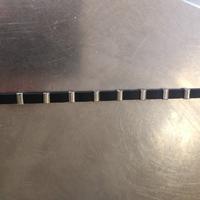 Bracciale in acciaio stainless steel e caucciù