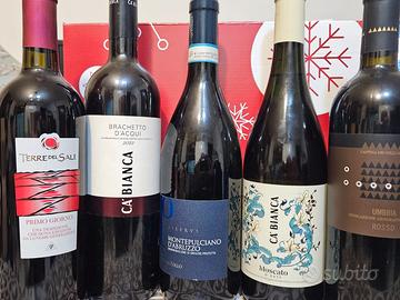 Set vini 5 bottiglie varie cantine italiane