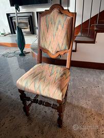 Coppia sedie vintage in legni massello