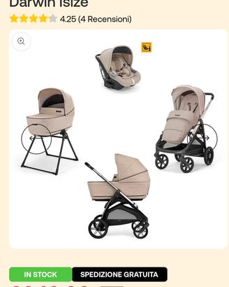 Inglesina trio aptica 2025 + base 360 isofix