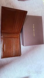 The Bridge - portafogli slim in pelle marrone