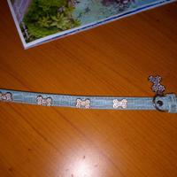 Collare di cuoio con strass 