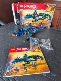 LEGO Ninjago Drago blu con scatola e istruzioni