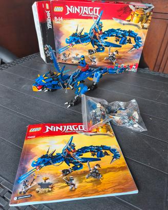 LEGO Ninjago Drago blu con scatola e istruzioni