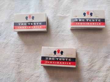 nr.3 pacchetti di lamette anni 60