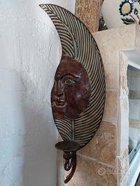 Grande foglia in rame da appendere