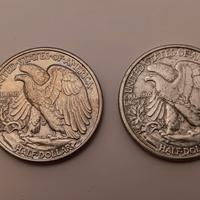 monete argento 1/2 dollaro