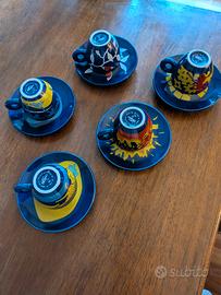 5 tazzine Illy collezione 1994
